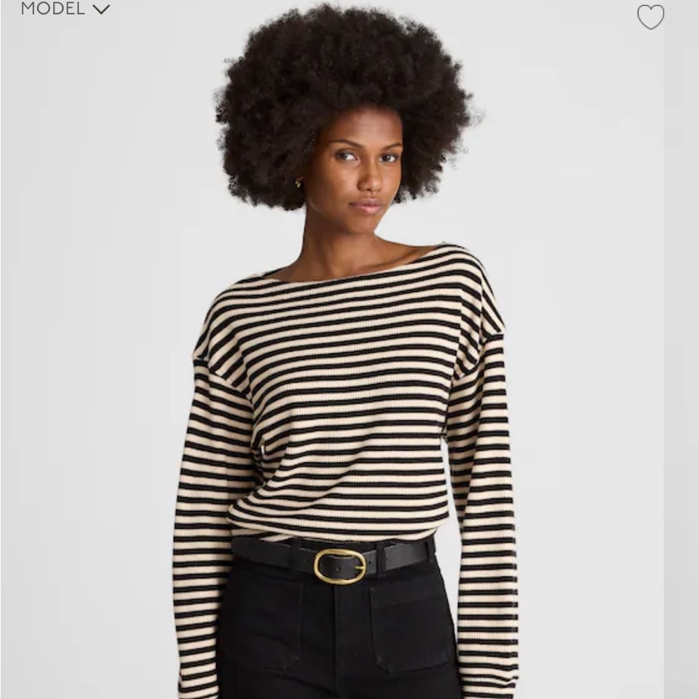 Madewell Boatneck Drop-Shoulder Top